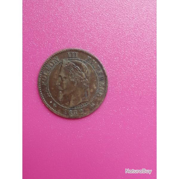 FRANCE = 1 PIECE DE  MONNAIE  DE 2 CENTIMES  DE 1862 K