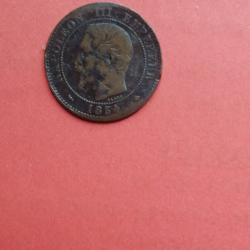 FRANCE = 1 PIECE DE  MONNAIE  DE 2 CENTIMES  DE 1854 BB