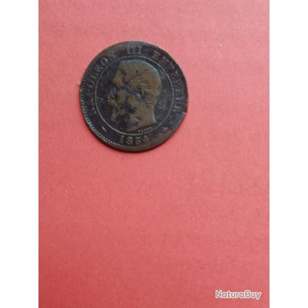 FRANCE = 1 PIECE DE  MONNAIE  DE 2 CENTIMES  DE 1854 BB