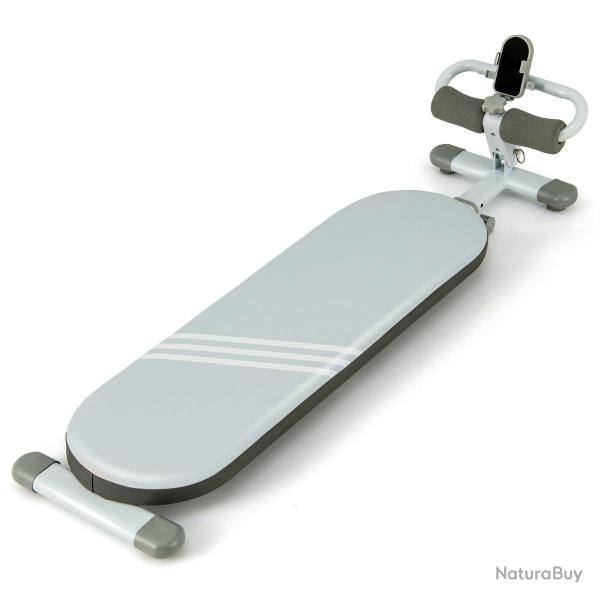 Banc de musculation pliable multipoids 120-137 x 34 x 34 cm confort optimal design moderne en cuir