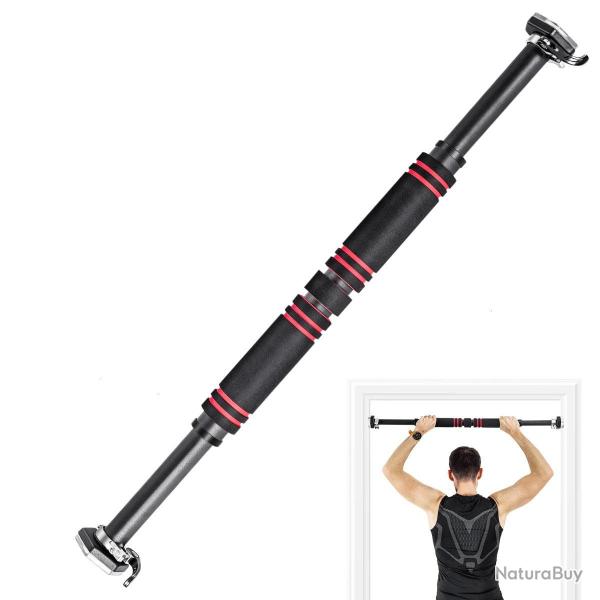 Barre de traction r�glable de 65 � 100 cm pour exercices musculaires avec installation sans vis et