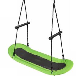 Balan&ccedil;oire ovale r&eacute;glable 123 x 45 cm pour enfants et adultes confort optimal ambiance ext&eacute;rieure e