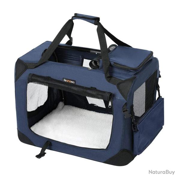 Sac de transport pour chien pliable 81 x 58 x 58 cm bleu fonc� 12_0001244