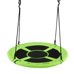 Balan&ccedil;oire ronde r&eacute;glable 100 x 100 x 180 cm pratique et solide design moderne en PP vert 20_0019514