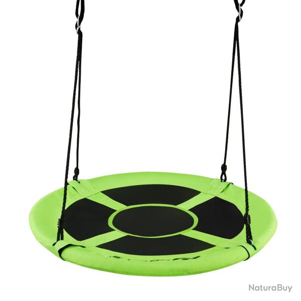 Balan�oire ronde r�glable 100 x 100 x 180 cm pratique et solide design moderne en PP vert 20_0019514