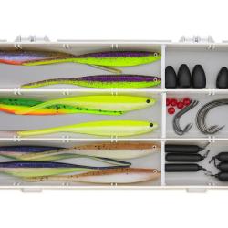 Kit Leurres Souples Westin Zander Box Dropshot Texas & Carolina 1 bo&icirc;te / 10 leurres souples / 12 pl