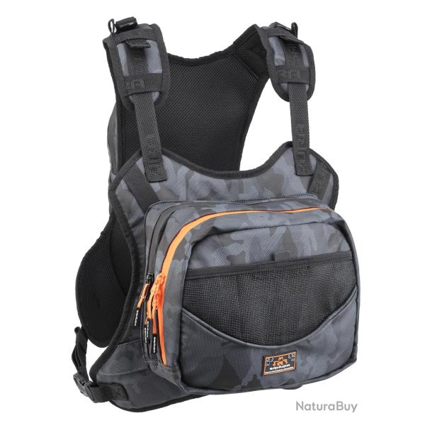 Gilet de P�che Sakura Chest Packer Pro Ventral : 27 x 21 x 9cm / Dorsal : 34 x 23 x 8cm