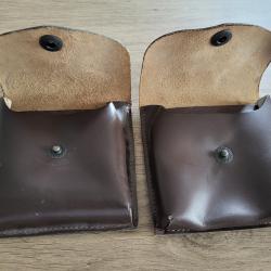Lot 2 Ancien Porte 5 balles cuir pour ceinture Neuf