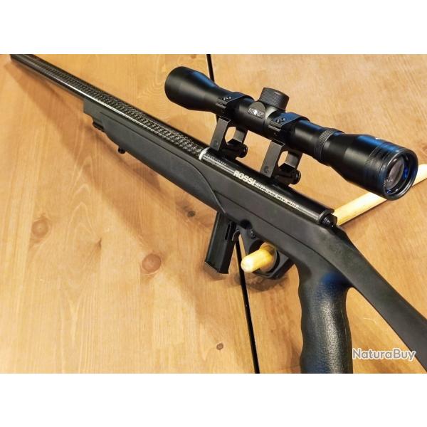 EXCLUSIVITE ! Carabine Rossi 8122 Custom/integrale Silence - Cal.22lr + Lunette