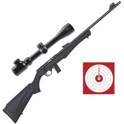 Carabine Rossi 8122 cal.22LR + lunette 3-9x40 + cibles