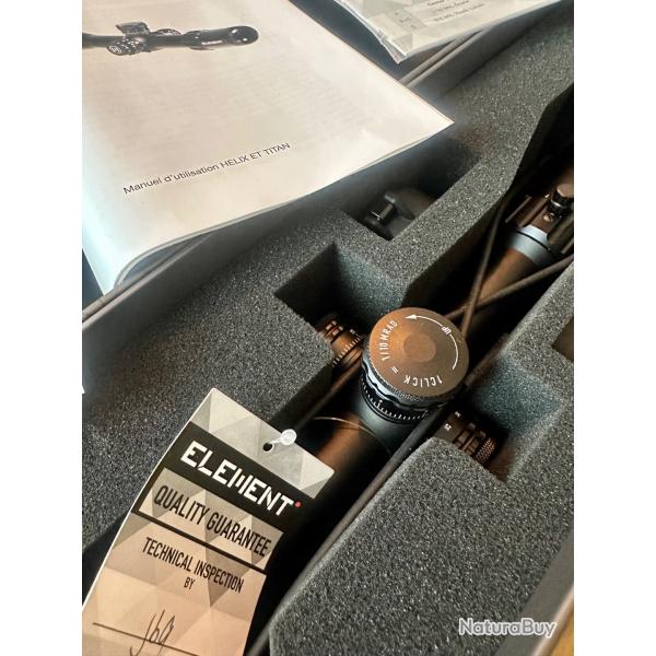 ELEMENT OPTICS HELIX 4-16X44 FFP MRAD + Collier X Accu Vector Optics monobloc  � 30- Rail 11 mm