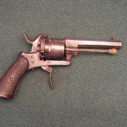 Revolver belge de type Lefaucheux marqu&eacute; "GL" (A595)
