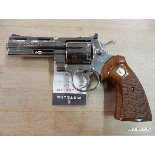REVOLVER COLT PYTHON CAL 357 MAG 4" OCCASION TRES BON ETAT
