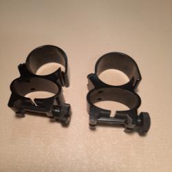 PAIRE DE COLLIERS WEAVER USA SEE THRU  EN 1 POUCE POUR RAIL DE 21 MM