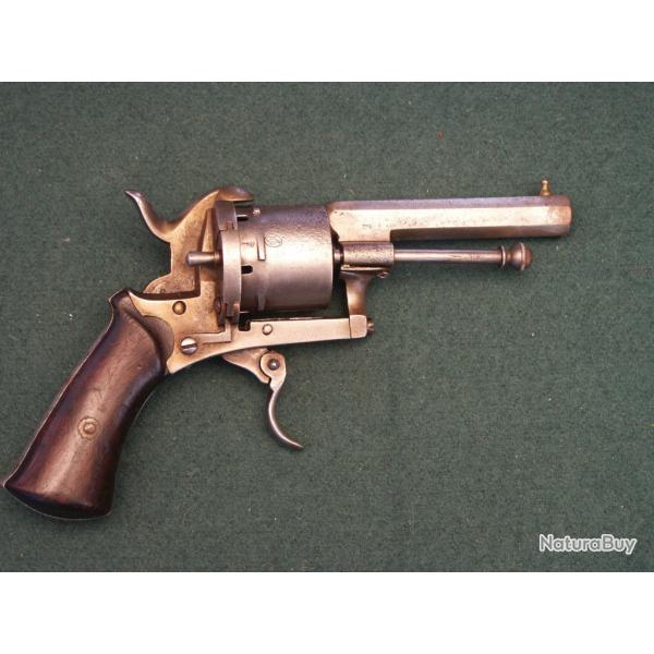 Revolver belge de type Lefaucheux - Baguette "� boule" (A600)