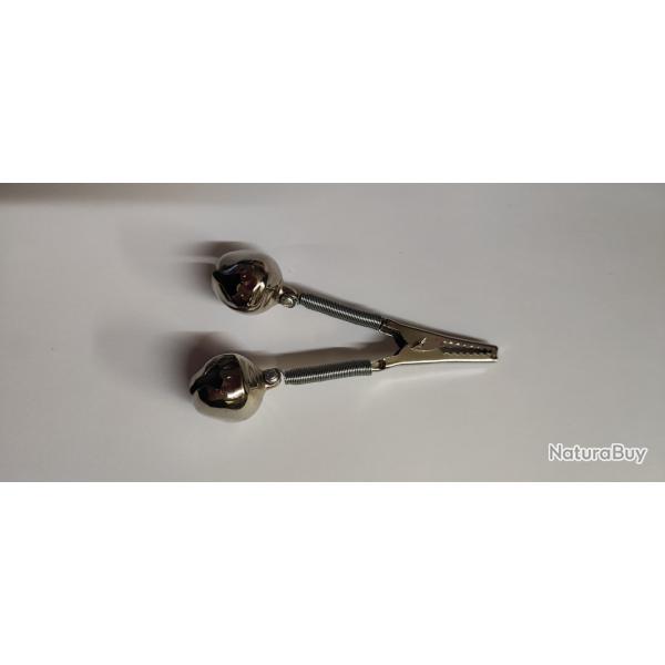 LOT DE 20 GRELOTS DOUBLE PINCE CROCO