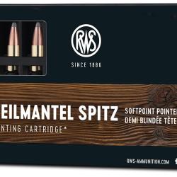 20 Munitions RWS Teilmantel Cal.222 Rem 50Grs