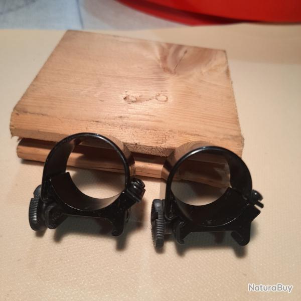 PAIRE DE COLLIERS WEAVER USA EN 1 POUCE POUR RAIL DE 21MM