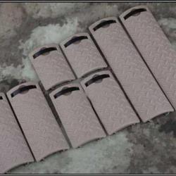 ERGO Diamond Plate Rail Cover Set - Dark Earth (8-Pack) [Black Eagle Corporation]