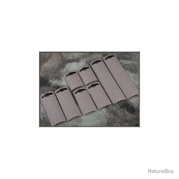 ERGO Diamond Plate Rail Cover Set - Dark Earth (8-Pack) [Black Eagle Corporation]