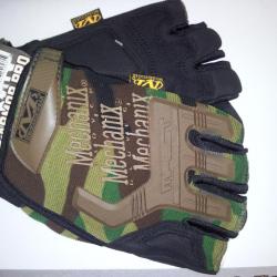 New Style Half Finger Yellow Black Gloves M