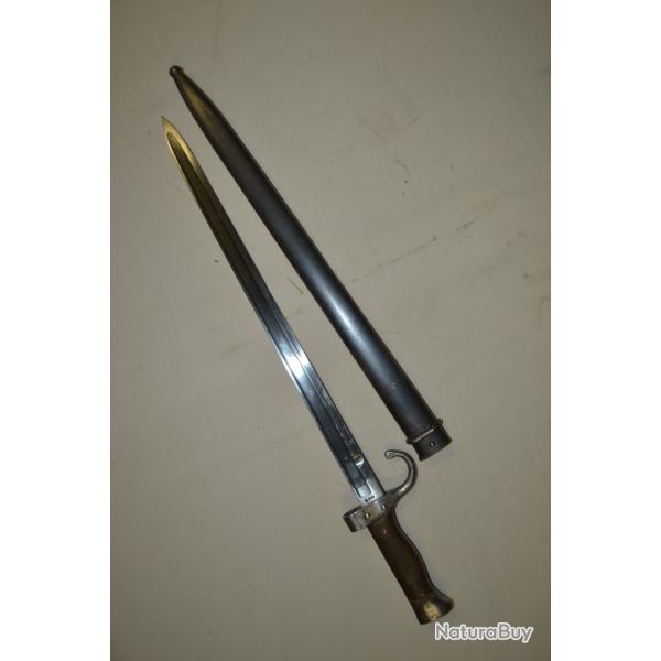 baionnette berthier 1 er type 1892 tout au num�ro lame grav�e tr�s beau marquages poilu guerre 14-18