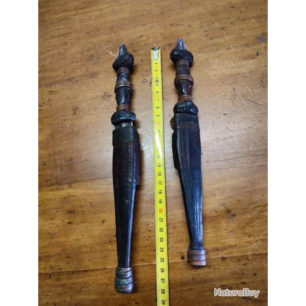 Lot de couteaux africains