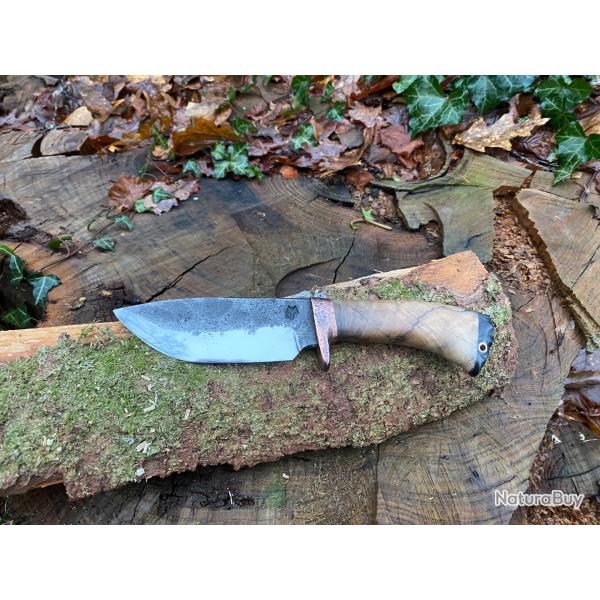 Couteau de chasse/bushcraft d'artisan