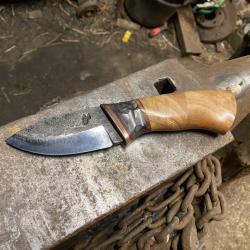 Couteau de chasse ou de bushcraft d'artisan