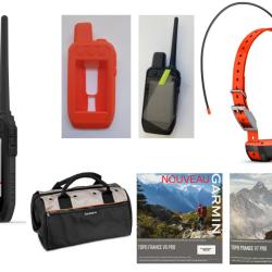 Garmin pack Alpha 200 Plus T20 + coque + verre tremp&eacute; + sac + carte topographique (1/4 de France) Ga