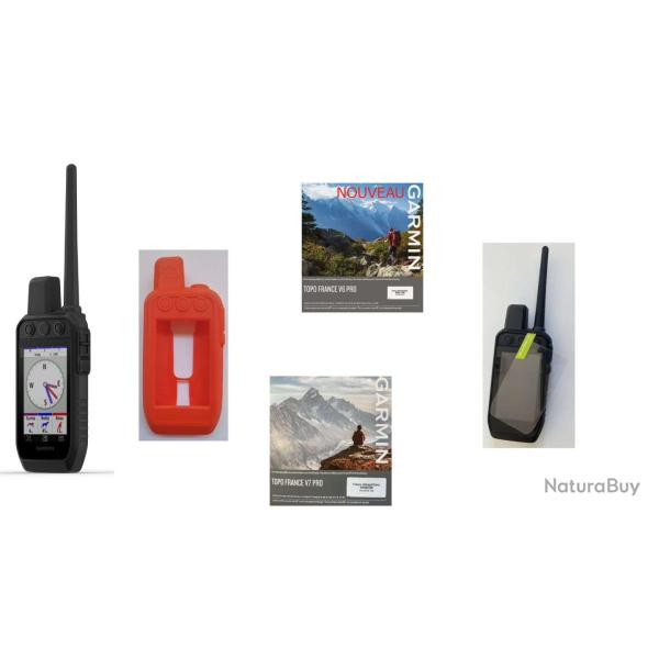 Garmin centrale Alpha 200 PLUS + coque + verre tremp� + 1/4 de France