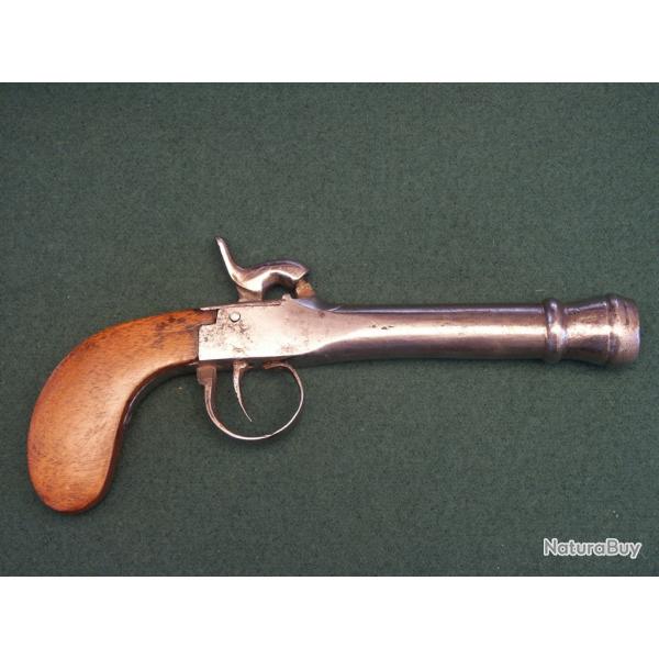 Pistolet tromblon Belge � percussion (A618)