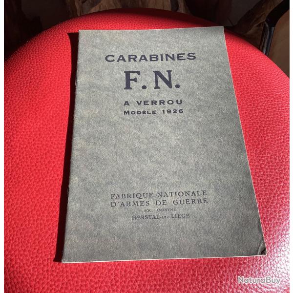 Catalogue collector sur les carabines FN � verrou mod�le 1926
