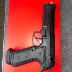 Pistolet de d&eacute;fense LTL Alfa 1.50 (18 joule) + 5 cartouche CO2 + bo&icirc;te de bille cal. 50 fluorescent.