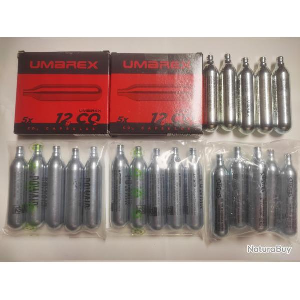 5 cartouches de maintenance et 24 cartouches de CO2 de 12gr