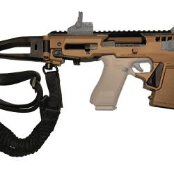 Conversion GLOCK RONI Micro CAA G&eacute;n&eacute;ration 4 X pour Glock 17/19/19X/22/23/31/32 TAN + Sangle