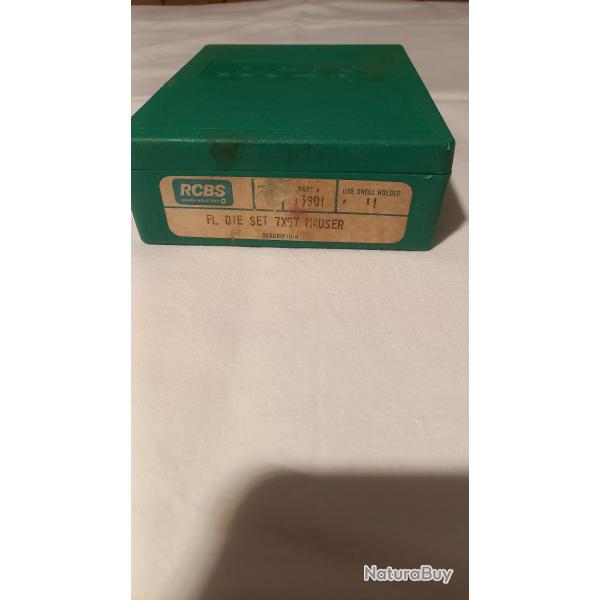 Jeu de deux outils de rechargement RCBS 7�57  ; avec shell holder