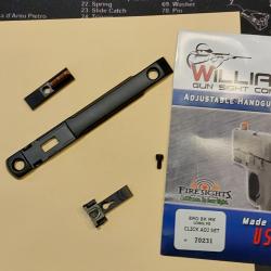 Kit vis&eacute;e fibre optique Williams pour Browning Buckmark