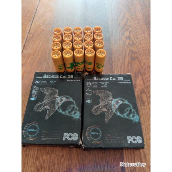 Lot cartouches sp�cial b�casses en 20/70