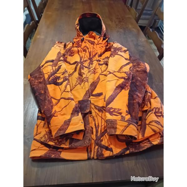 Vds veste Orange  chaude marque D�cathlon Taille XL