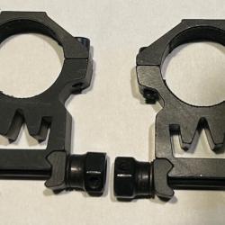 COLLIERS DE LUNETTE DE TIR TUBE 25 mm