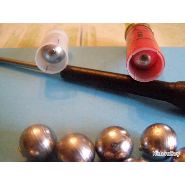 BILLES POUR RECHARGEMENT CARTOUCHES CAL 16 (lot de 50)