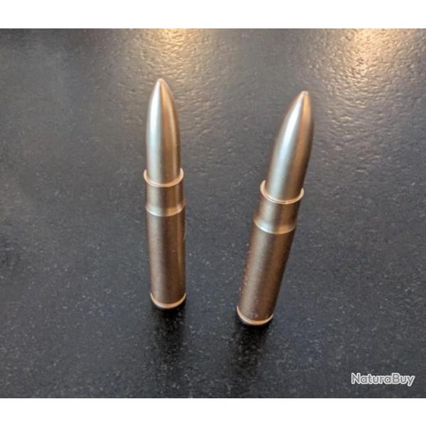 2 STYLOS CARTOUCHE 8CM DE LONG ET 12 MM DE DIAMETRE