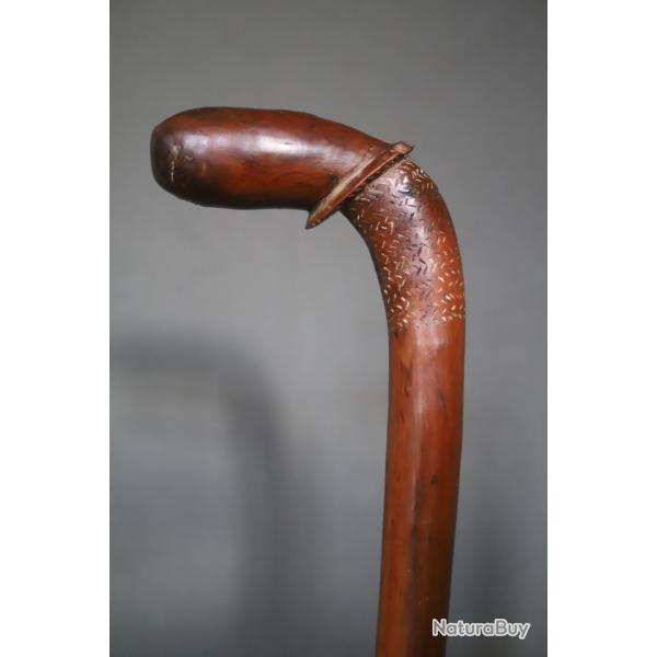 Massue Kanak de forme Phallique - Oc�anie, Nouvelle Cal�donie, d�but 20�me si�cle ou ant�rieure (2)