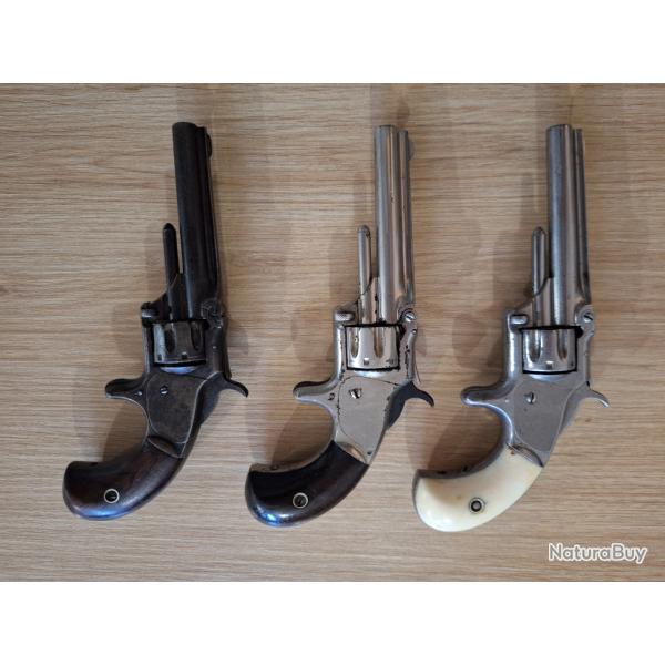 Lot 3 smith et wesson,  calibre 22RF short