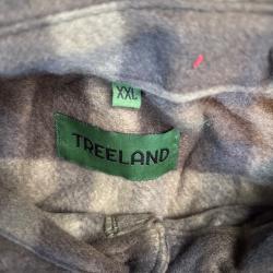 chemise polaire TREELAND XXL a carreaux vert , destockage chasse enchere