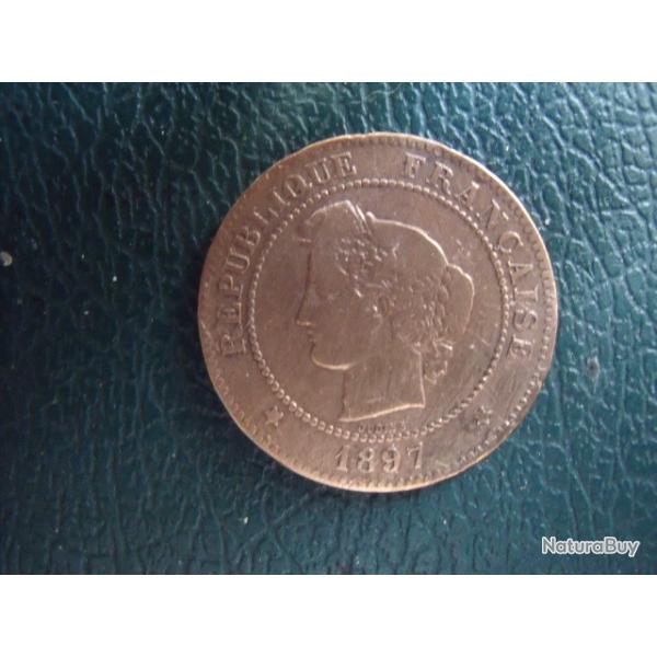 FRANCE = 1 PIECE DE  MONNAIE  DE 5 CENTIMES  DE 1897A