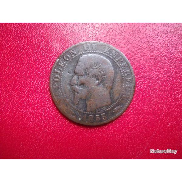 FRANCE = 1 PIECE DE  MONNAIE  DE 5 CENTIMES  DE 1855 D