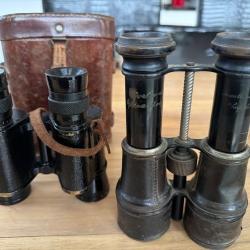 lot deux paires de jumelles et un etui