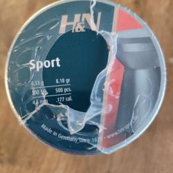 Plombs H&N Sport diabolo cal.4.5mm Boite de 500*6